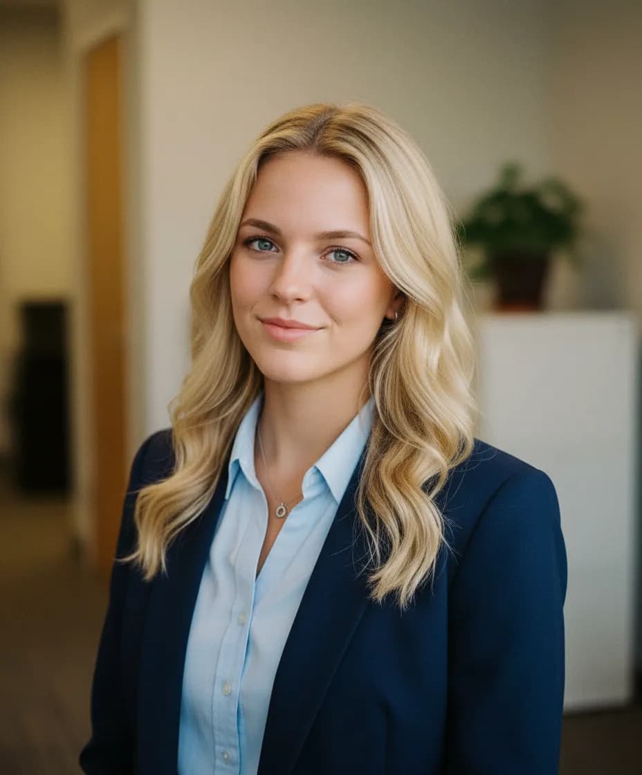 Professional headshot transformation - after