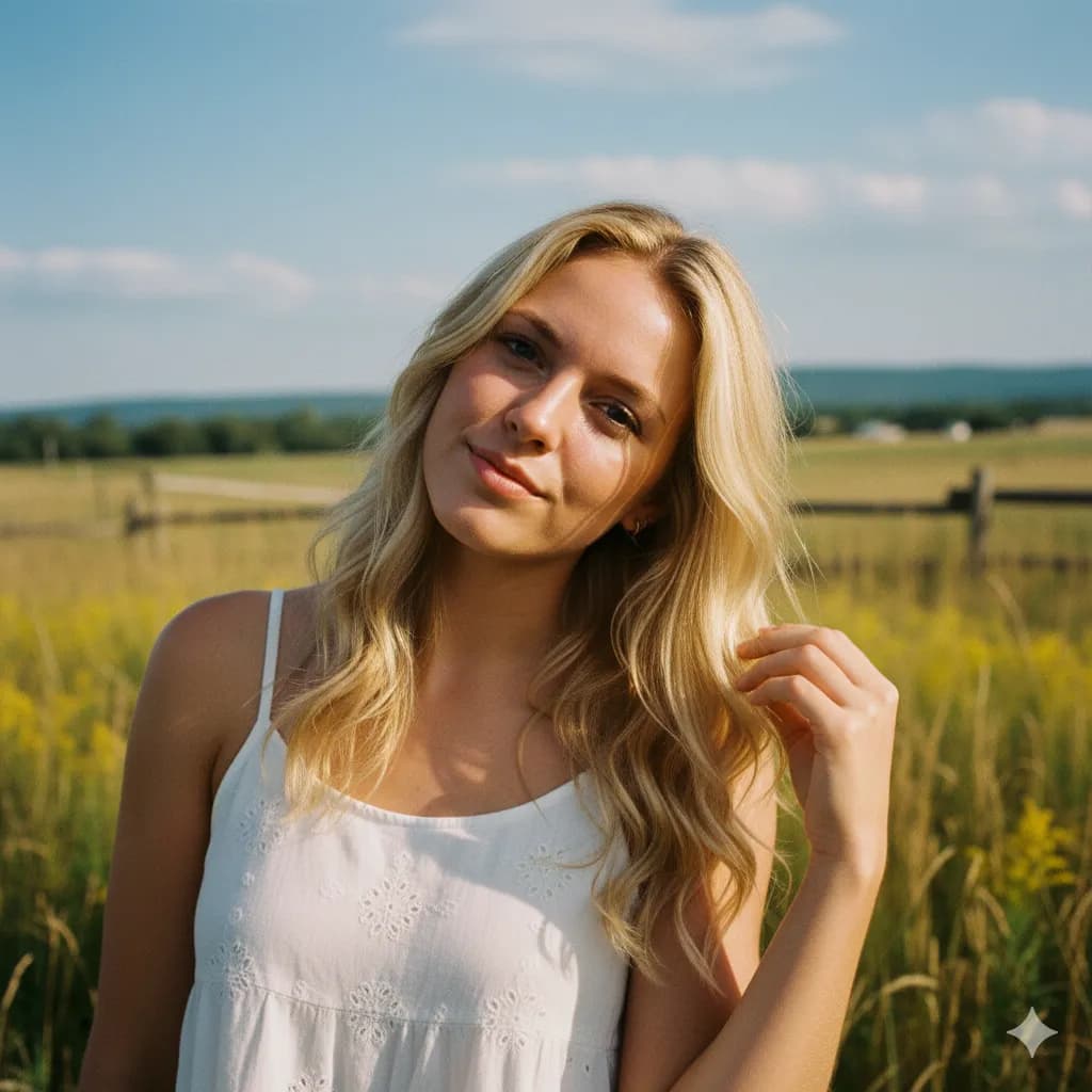 Professional headshot transformation - before